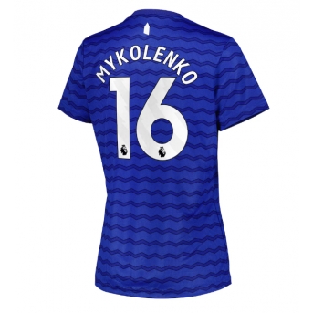 Billige Fotballdrakt Everton Vitaliy Mykolenko #16 Replika Hjemmedrakt Dame 2025-26 Kortermet